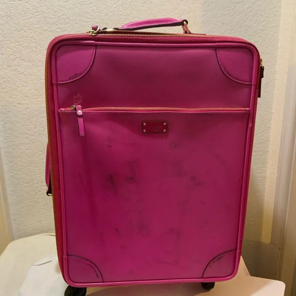 Kate spade carryon roller in pink